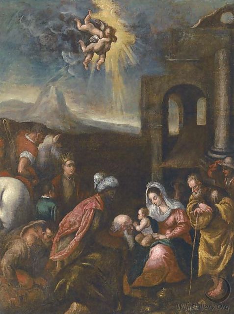 The Adoration Of The Magi Jacopo Bassano Jacopo Da Ponte