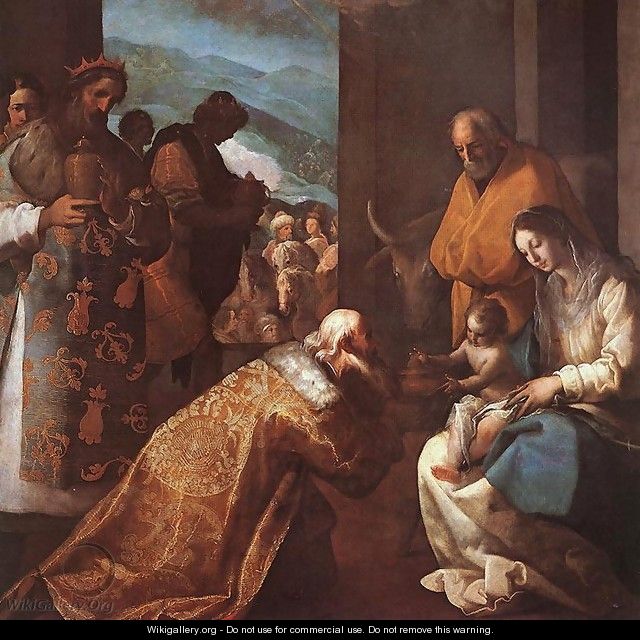 The Adoration of the Magi 1620s - Eugenio Cajes