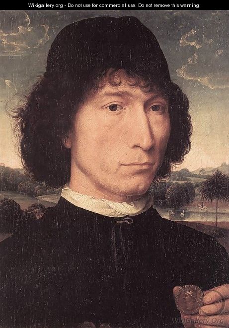 Portrait of a Man with a Roman Coin 1480 - Hans Memling