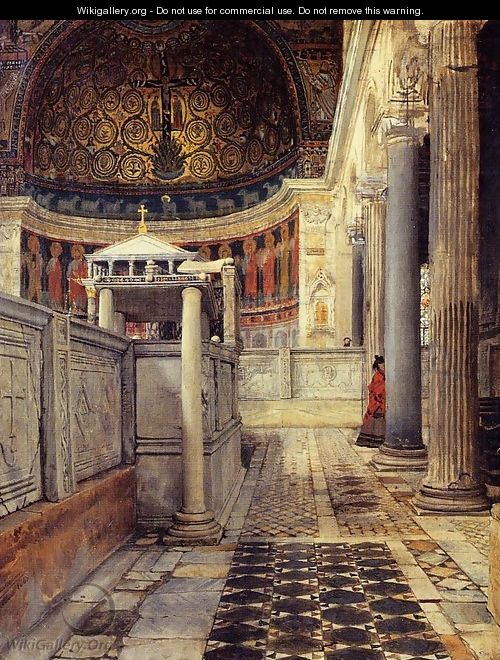 Interior Of The Church Of San Clemente Rome - Sir Lawrence Alma-Tadema