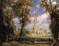Salisbury Cathedral from the Bishop's Grounds c. 1825 - John Constable