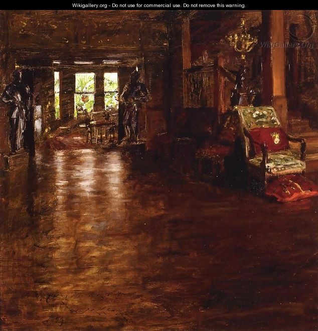 Interior Oak Manor - William Merritt Chase