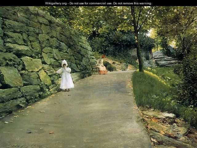 In The Park A By Path - William Merritt Chase