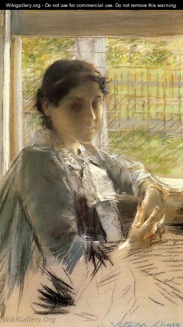 At The Window - William Merritt Chase