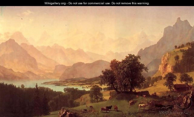 Bernese Alps As Seen Near Kusmach - Albert Bierstadt