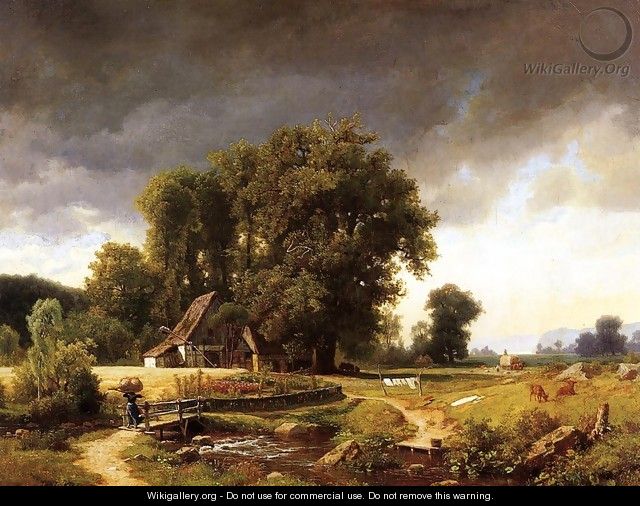 Westphalian Landscape - Albert Bierstadt