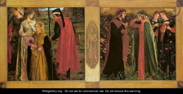 The Salutation Of Beatrice - Dante Gabriel Rossetti