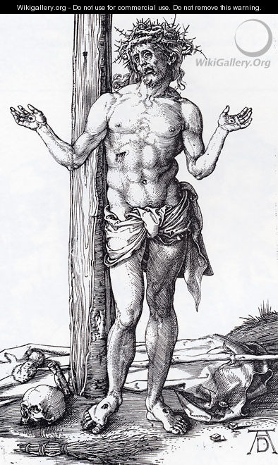 Man Of Sorrows With Hands Raised - Albrecht Durer