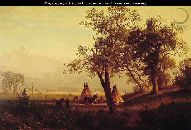 Wind River Mountains Nebraska Territory - Albert Bierstadt