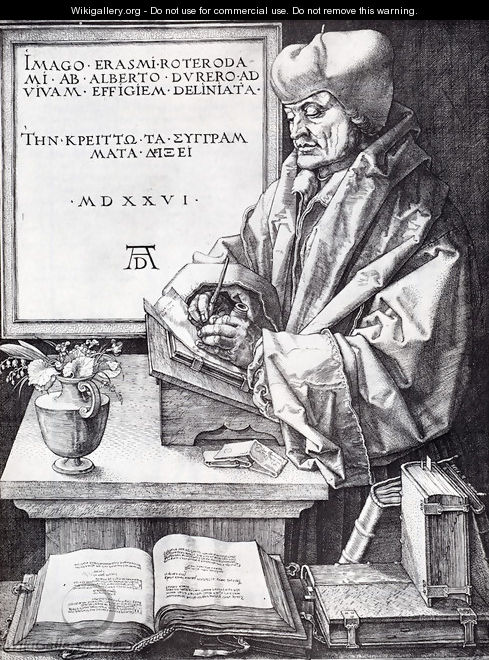 Erasmus Of Rotterdam - Albrecht Durer