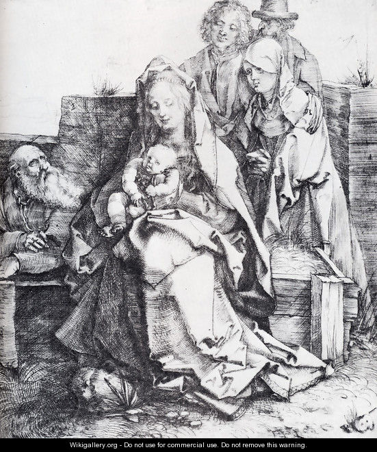 The Holy Family With St John The Magdalen And Nicodemus - Albrecht Durer