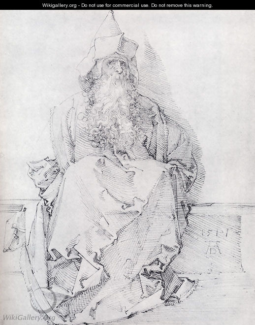 Seated Prophet - Albrecht Durer