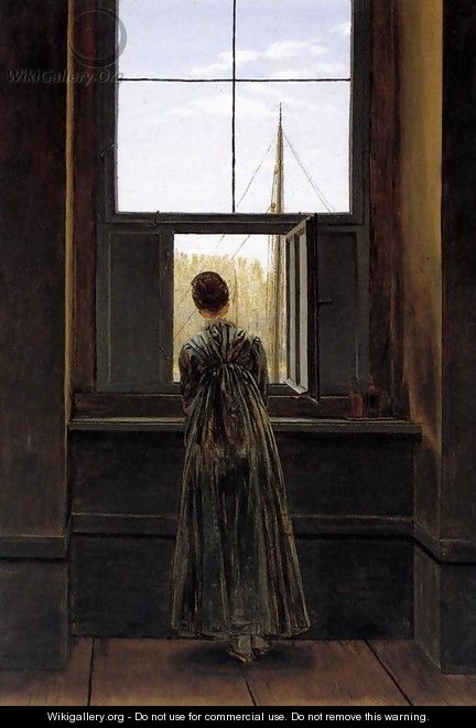 Woman at a Window 1822 - Caspar David Friedrich