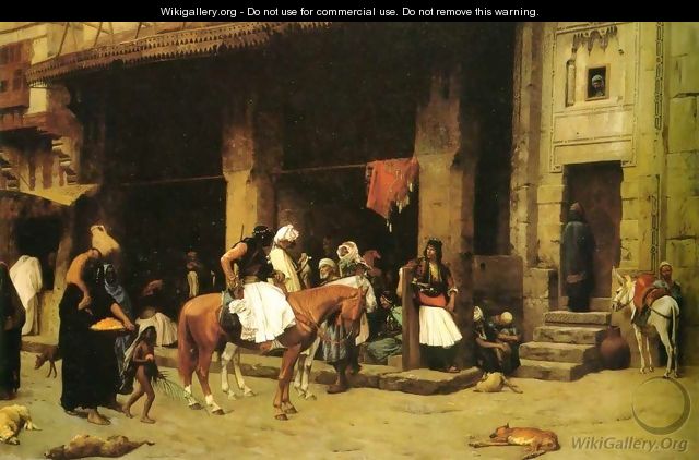 A Street Scene In Cairo - Jean-Léon Gérôme