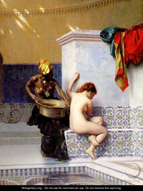 Turkish Bath Or Moorish Bath Two Women - Jean-Léon Gérôme