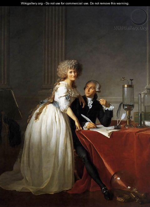 Portrait of Antoine-Laurent and Marie-Anne Lavoisier 1788 - Jacques Louis David