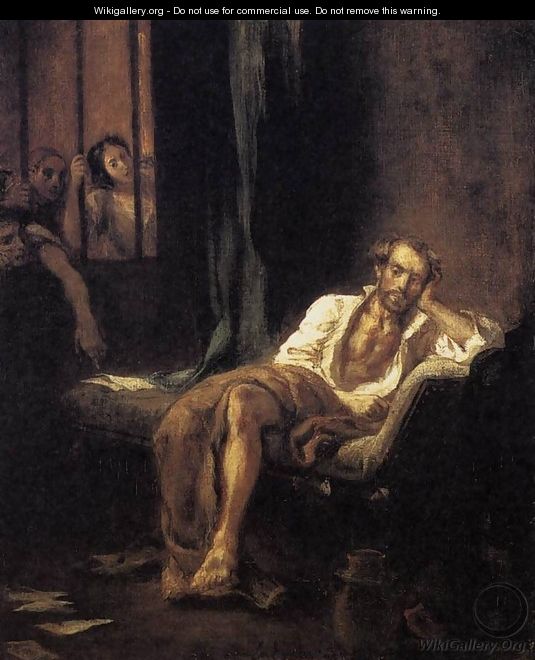 Tasso in the Madhouse 1839 - Eugene Delacroix