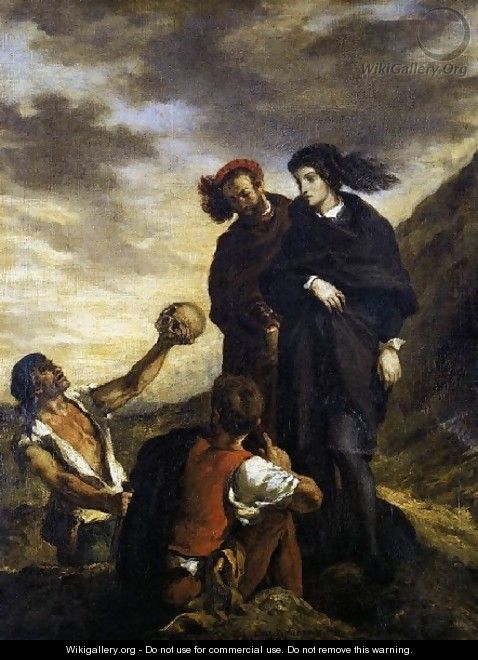 Hamlet and Horatio in the Graveyard 1839 - Eugene Delacroix