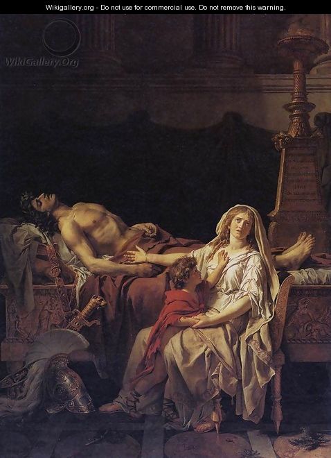 Andromache Mourning Hector 1783 - Jacques Louis David