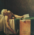 The Death Of Marat (detail 2) 1793 - Jacques Louis David