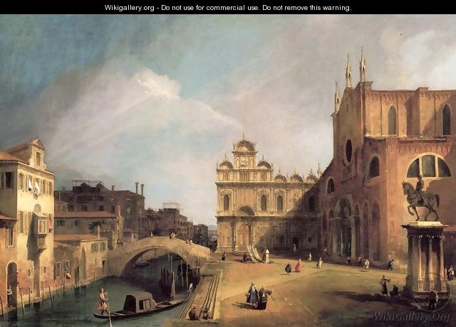 Santi Giovanni E Paolo And The Scuola Di San Marco 2 - (Giovanni Antonio Canal) Canaletto