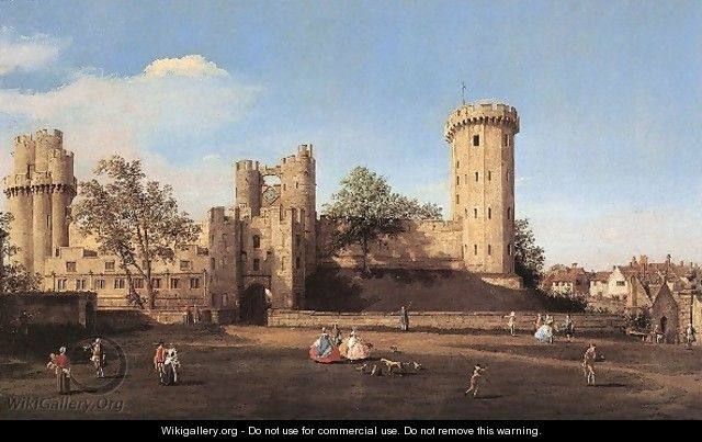 Warwick Castle The East Front - (Giovanni Antonio Canal) Canaletto