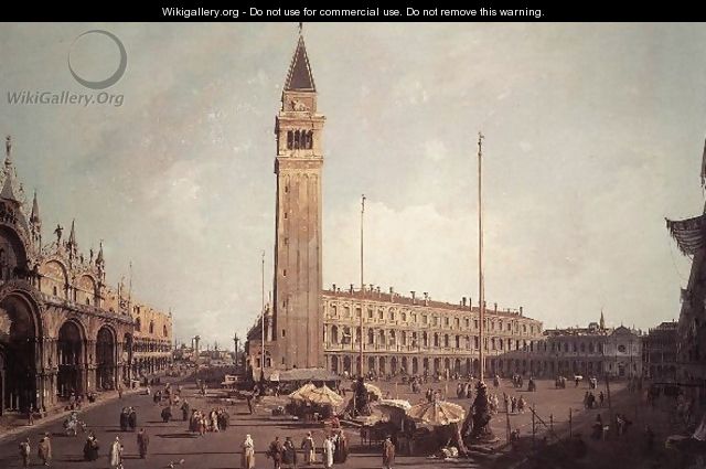 Piazza San Marco Looking South West - (Giovanni Antonio Canal) Canaletto