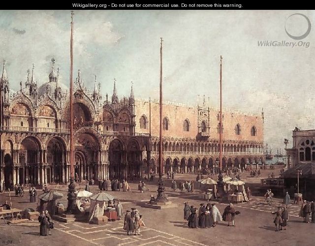 Piazza San Marco Looking South East - (Giovanni Antonio Canal) Canaletto
