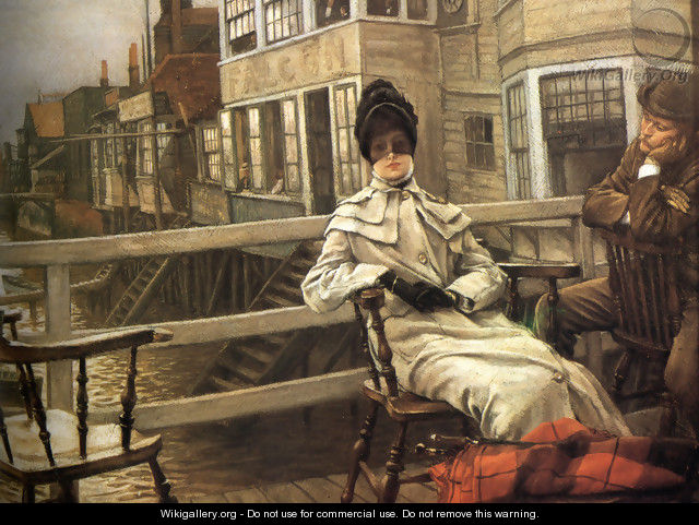 Waiting For The Ferry 2 - James Jacques Joseph Tissot