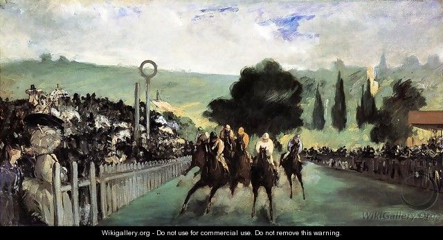 Racetrack Near Paris 1864 - Edouard Manet