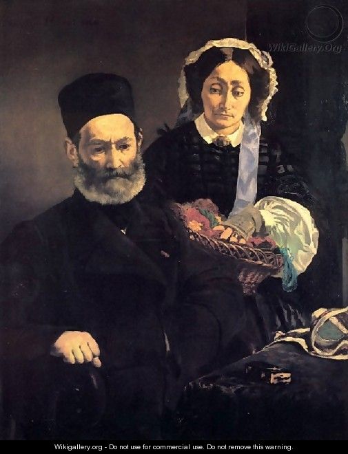 Mr And Mme Auguste Manet - Edouard Manet