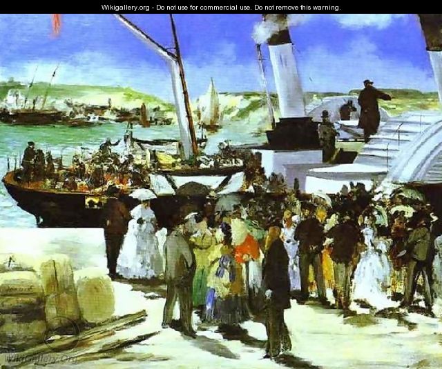 The Depature Of The Folkestone Boat - Edouard Manet