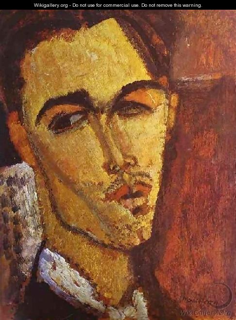 Portrait Of The Spanish Painter Celso Lagar - Amedeo Modigliani