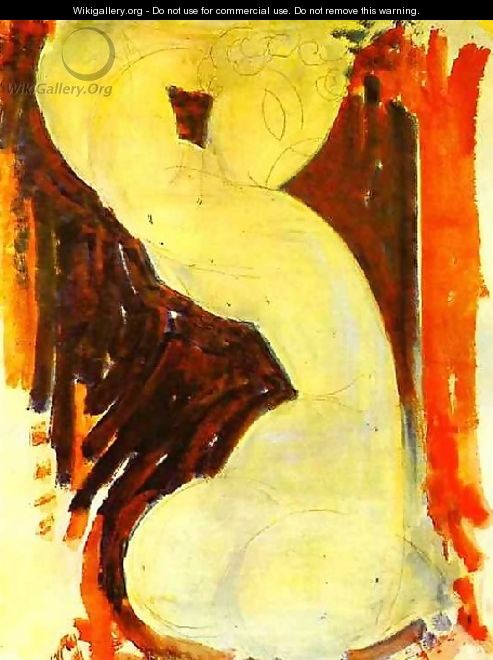 Caryatid Iii - Amedeo Modigliani