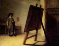 The Artist in his Studio 1626-28 - Rembrandt Van Rijn