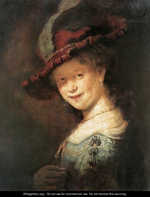 Portrait of the Young Saskia 1633 - Rembrandt Van Rijn