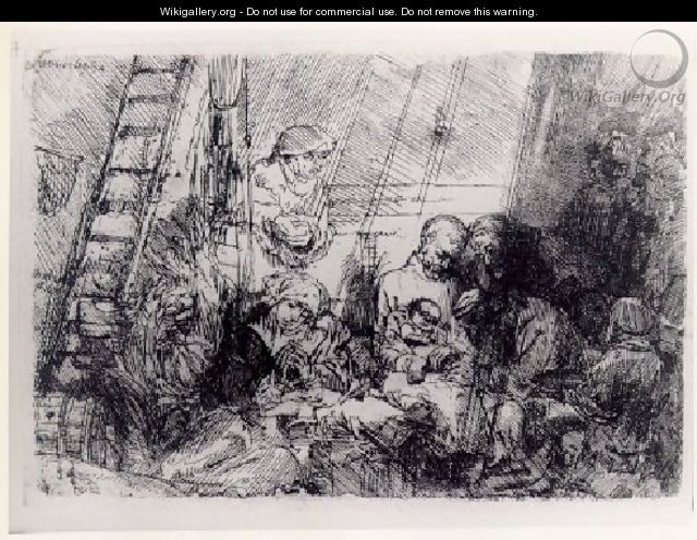 The Circumscision In The Stable - Rembrandt Van Rijn