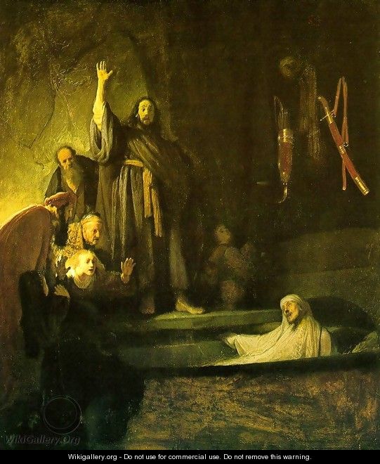 The Raising of Lazarus c. 1630 - Rembrandt Van Rijn
