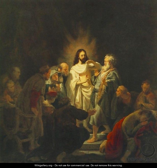 The Incredulity of St Thomas 1634 - Rembrandt Van Rijn