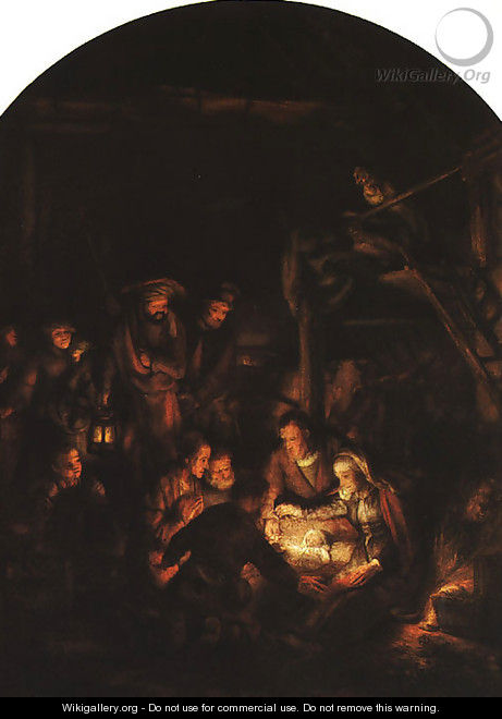 Adoration of the Shepherds 1646 - Rembrandt Van Rijn