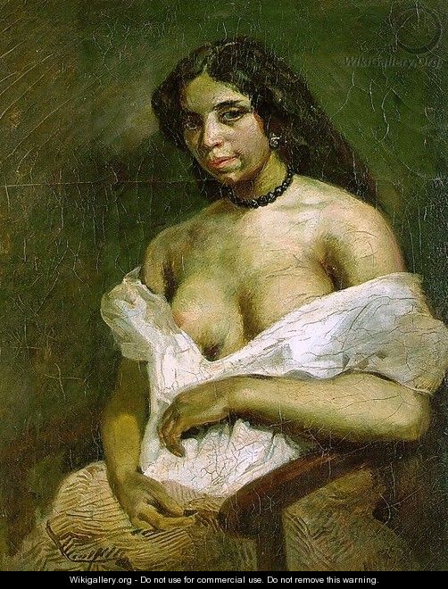 Aspasia c. 1824 - Eugene Delacroix