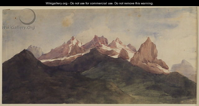 Alpine Landscape - George Frederick Watts