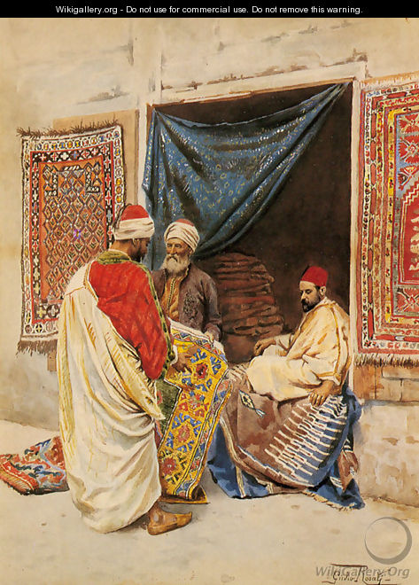 The Carpet Merchant - Giulio Rosati