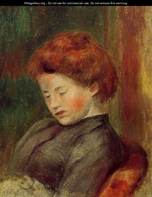 Womans Head4 - Pierre Auguste Renoir