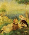 Young Girls By The Sea - Pierre Auguste Renoir