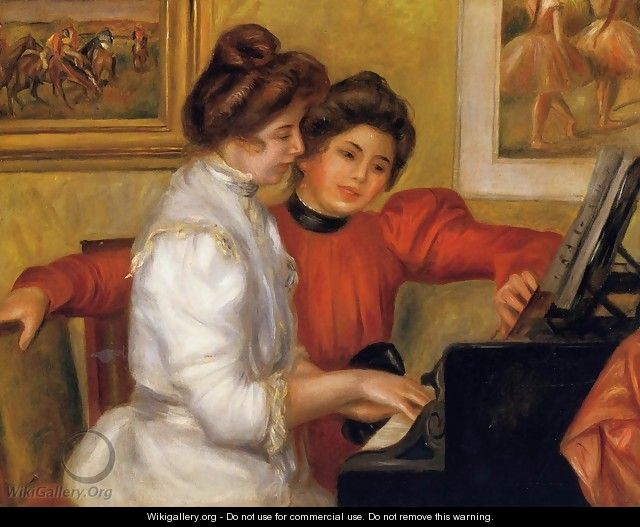 Young Girls At The Piano - Pierre Auguste Renoir