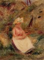 Young Girl In The Woods - Pierre Auguste Renoir
