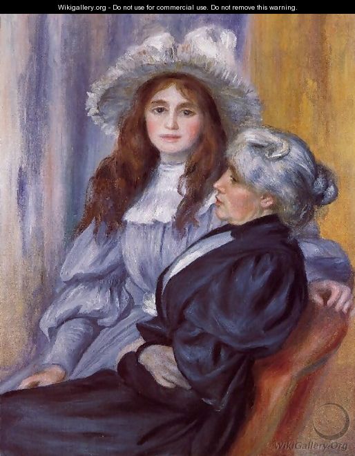Berthe Morisot And Her Daughter Julie Manet - Berthe Morisot