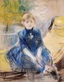 Little Girl In A Blue Dress - Berthe Morisot