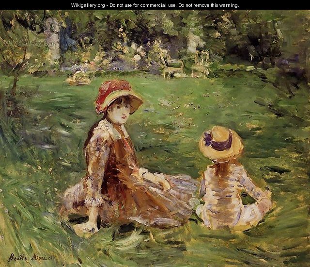 In The Garden At Maurecourt 1884 - Berthe Morisot
